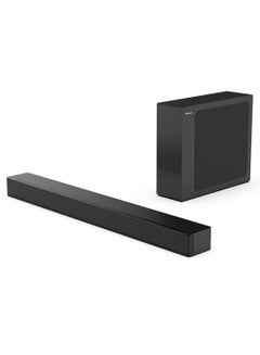 اشتري 2.1 Ch 240W Sound Bar with Wireless Subwoofer - DTS Virtual X, Dolby Audio, Ezplay, Tv mode,6 EQ Modes, HDMI ARC, Bluetooth 5.3 HS2100 Black في الامارات