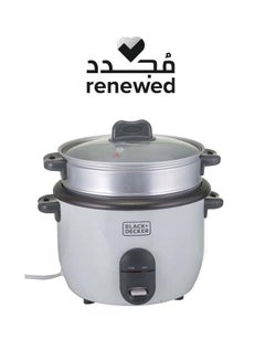 اشتري Renewed - Rice Cooker Non-Stick With Steamer 2-in-1 (Damaged Box) 1.8 L 700 W RC1860-B5 White في الامارات