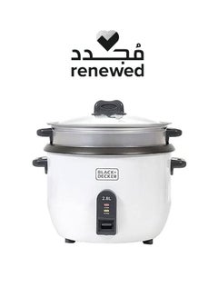 اشتري Renewed - Rice Cooker, 2-in-1 Non Stick With Steamer (Damaged Box) 2.8 L 1100 W RC2850-B5 White في الامارات