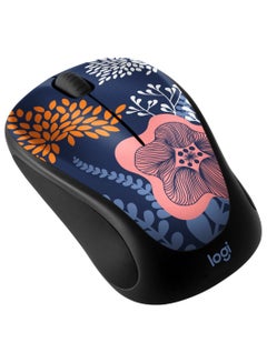 اشتري Design Collection Limited Edition Wireless 3-button Ambidextrous Mouse with Colorful Designs - Forest Floral Multicolour في الامارات