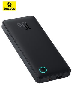 Buy 10000 mAh Portable Power Bank, USB-C Portable Charger With PD USB-C Port And QC USB-A Ports, Battery Pack For Up to 15W Charging For iPhone 15-12 Series, Samsung Galaxy S24/S23, iPad/Pro Black in UAE