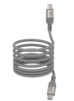 Buy Ravpower Magnetic Braided Usb-C To Usb-C Cable - 60W - 1.2M Grey in Saudi Arabia