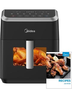 Buy Air Fryer With Digital Touch Control, 7L Capacity, X Cycloneair Technology, See Through Window, Frying, Grilling, Broiling, Roasting, Timer Up To 60 Mins Temperature Control 200°C - 7 L 1500 W MAD-740F2APK Black in UAE