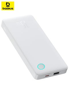 Buy 10000 mAh Portable Power Bank, 10K USB-C Portable Charger with PD USB-C port and QC USB-A ports, Battery Pack for Up to 15W Charging for iPhone 15-12 Series, Samsung Galaxy S24/S23, iPad/Pro White in UAE