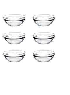 اشتري Pasabahce Chef’s Small Bowl Set of 6 bowls -(9cm) -Capacity (130ml)-Turkey Made في مصر