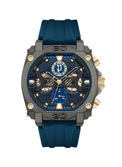 Buy Men's Norwood Navy & Black Sunray Dial Navy Blue Silicone Strap Gents Chronograph Watch With Stainless Steel Case in Saudi Arabia