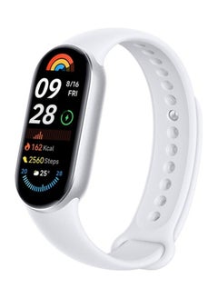 Buy Smart Band 9 | 1.62'' AMOLED Display | Touchscreen, Multisport Tracker, Activity Tracker, Heart Rate Monitor | Upto 21 Days Battery Life Glacier Silver in Saudi Arabia