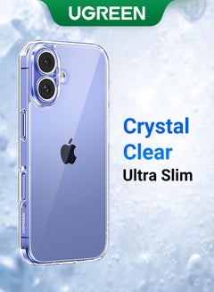 Buy iPhone 16 Case Clear, iCrystal Tech, Military-Grade Drop Protection, iPhone 16 Cover Slim with Shockproof Protective Bumper, Anti Scratch & Fingerprint, 16 Case Cover 6.1 inch Clear in UAE