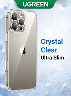 Buy iPhone 16 Pro Case Clear, iCrystal Tech, Military-Grade Drop Protection, iPhone 16 Pro Cover Slim with Shockproof Protective Bumper, Anti Scratch & Fingerprint, 16 Pro Case Cover 6.3 inch Clear in Saudi Arabia