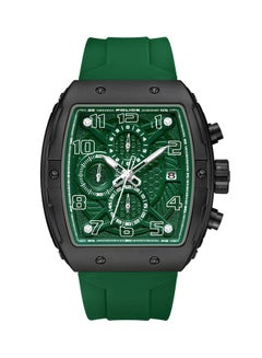 Buy Men's Coswig Green Dial Green Silicone Strap Gents Chronograph Watch With Alloy Case in UAE