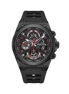 اشتري Men's Sonic Black Dial Black Silicone Strap Gents Chronograph Watch With Stainless Steel Case في الامارات