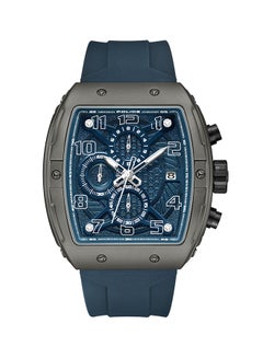 Buy Men's Coswig Navy Blue Dial Navy Blue Silicone Strap Gents Chronograph Watch With Alloy Case in UAE