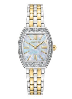 Buy Women's Ladies Stainless Steel & Gold Two-Tone White Mother of Pearl Dial Watch in UAE