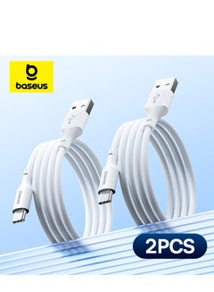 اشتري USB C Cable 5A, 40W USB Type C Super Charger Cable [2Pack 1.5m] USB C to A Charging Cord for Huawei P30, P20 Lite, P20, P10, Mate 20, 20 pro, 30, 30 pro Mate 10, Mate RS, Honor Play White في الامارات