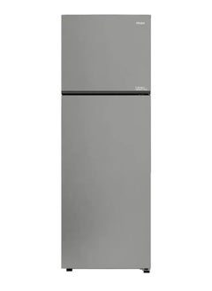 اشتري "Haier 2-Door Refrigerator, With Chiller Zone system, Fresh Box, Deo Technology Filter, TWIN-Inverter 357 Liter - Black Metal Color, HRF-380TMSM" HRF-380TMSM silver في مصر