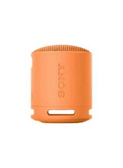 Buy Sony SRS-XB100/D Wireless Bluetooth Portable Lightweight Super-Compact Travel Speaker, Extra-Durable IP67 Waterproof & Dustproof, 16 Hour Battery - Orange Orange in Egypt