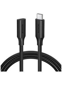 اشتري UGREEN USB C 3.1 Gen2 5A Extension Cable Type C Male to Female Extension Wire Compatible for Macbook, Nintendo Switch, iPad mini 6, Dell XPS 13/15/17, Galaxy S21/S20/S10 etc - 1Meter Black في مصر