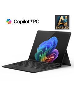 Buy Surface Pro 11 Copilot+ PC Laptop With 13-Inch Display, Qualcomm Snapdragon X Plus Processor/16GB RAM/512GB SSD/Qualcomm Adreno Graphics/Windows 11 English/Arabic BLACK in UAE