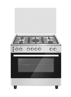 اشتري 90x60 Freestanding Cooking Range Made In Turkey CK301 Silver في السعودية