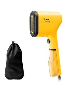 Buy TEFAL Pure POP Garment Steamer | Steams/Purifies Garments | Steam Output Up to 20 g/min | Removes Lint | Delicate Fabrics | Reversible Pad System | Ultra-Compact | Travel-Friendly | Fast Heat-Up | 70 ml 1300 W DT2026G0 Yellow in Saudi Arabia