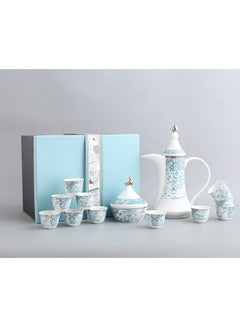 Buy Neoflam Arabic Coffee Set 16Pcs Assorted Decorated Design Assorted Color Decorated in UAE