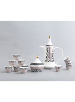 Buy Neoflam Arabic Coffee Set 16Pcs Assorted Decorated Design Assorted Color Decorated in UAE