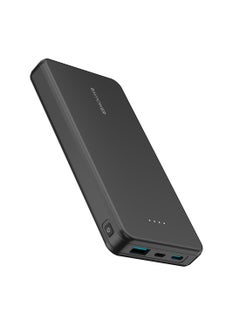 Buy 10000 mAh PB1215 15W 3 Port Power Bank Black in Saudi Arabia