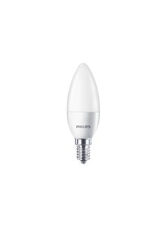 اشتري Philips 6W Essential LED Candle Bulb E14 Warm في الامارات