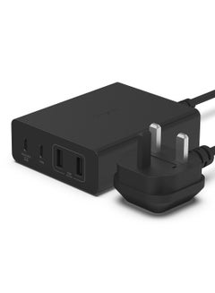 Buy BoostCharge PRO 108W 4-Ports GaN Charger 2x USB-C And 2x USB-A Ports, 95W From Single USB-C Port, 4-Ports Combined Use: 65W+30W+12W Shared, 2M Cable Black in Saudi Arabia