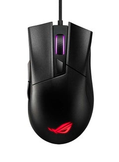 Buy P507 ROG Gladius II Core Lightweight, Ergonomic, Wired Optical USB Gaming Mouse with 6200-DPI Sensor, ROG-Exclusive Switch-Socket Design and Aura Sync Lighting in UAE