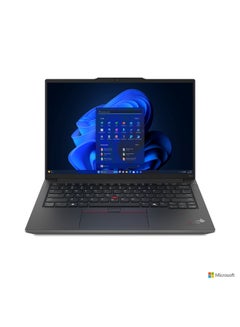 اشتري كمبيوتر محمول ThinkPad E14 بشاشة مقاس 14 بوصة (1920x1200)، ومعالج Core Ultra 7-155H/ وذاكرة وصول عشوائي 16 جيجابايت/ ومحرك أقراص SSD سعة 512 جيجابايت/ وبطاقة رسومات Intel Iris XE/ ونظام تشغيل DOS (بدون نظام تشغيل Windows)/ في السعودية