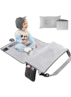 اشتري Toddler Airplane Travel Bed Kids Airplane Seat Extender Travel Seat Inflatable Airplane Foot Rest Portable Airplane Travel Bed في الامارات