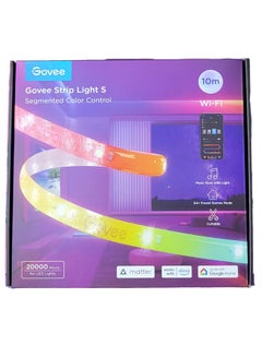 Buy LED Strip Light S, RGBICW Technology, 64+ Scene Modes, Smart App Control, Transparent Protective Epoxy Coating, IP67 Rated Protection, 10m Length | H612CBD1 in UAE