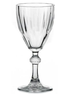 Buy Diamond Red Wine Glasses Set Of 6 Clear in Egypt