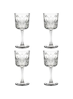 Buy Timeless Red Wine Glass Set Of 4 Clear in Egypt