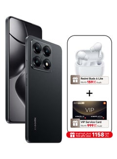 Buy 14T Dual SIM+eSIM Titan Black 12GB RAM 512GB 5G - Global Version With Redmi Buds 6 Lite And VIP Service Card in Saudi Arabia