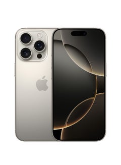 Buy iPhone 16 Pro 128GB Natural Titanium 5G With FaceTime - USA Version (e-SIM only) in UAE