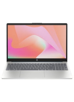 اشتري 15 FD0020NE Laptop With 15.6-Inch FHD IPS Display, Core i7 1355U Processor/8GB RAM/512GB SSD/Free DOS/91W35EA#ABV English/Arabic silver في مصر