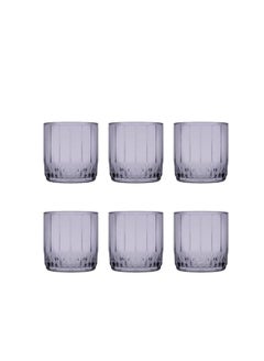 Buy Pasabahce Juice and Water Cups Set of 6 – Leia- 270 ml-Purple color – Turkey Origin in Egypt