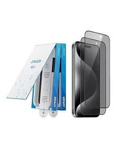 Buy 2 Pack For iPhone 16 Pro Max Privacy Screen Protector, Anti-Spy HD Tempered-Glass, Easy Installation in Saudi Arabia