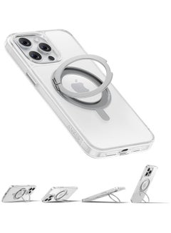 Buy Ultra Magnetic for iPhone 16 Pro Case with Sturdy 360° Ring Stand, Military-Grade Shockproof iPhone 16 Pro Kickstand Compatible with MagSafe Clear in UAE