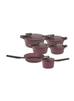 Buy 11 Piece Cookware Set Artisan Burgandy in Egypt