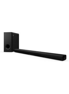 اشتري YAMAHA - True X BAR 50A Sound Bar with Dolby Atmos, Wireless Subwoofer and Alexa Built-in Black SR-X50ABL Black في السعودية