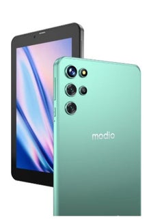 اشتري M12 7 Inch HD IPS Display Dual SIM Support 6GB RAM 256GB 5G 2.0MP Front and 5.0MP Rear Cameras 4000mAH Battery Android Tablet - International Version(Green) في الامارات