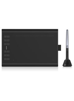 Buy Inspiroy H1060P Graphics Drawing Tablet | 12 Customizable Hot Keys, 8192 Pressure Sensitivity, Battery-Free Stylus | 10x6.25" Work Area Black in UAE