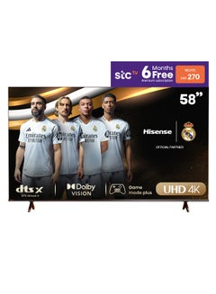 Buy 58 inch 4K UHD Smart 60Hz 58A6N Black in Saudi Arabia