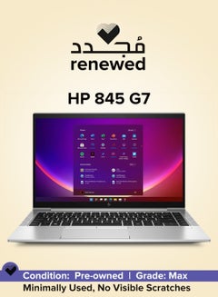 Buy Renewed - Elitebook 845 G7 - Cpu Amd Ryzen 5 Pro 4650U - Ram 16 Gb Ddr4 - Hard 256 Gb Ssd M.2 Nvme - Vga Amd Radeon Rx Vega6 - Display 14'' Inch Full Hd Ips Screen English/Arabic Silver in Egypt