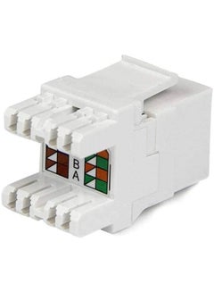 Buy Cat6 UTP Keystone Jack 50 Pack White in UAE