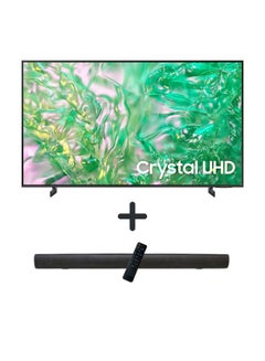 Buy 55 Inch Crystal UHD 4K Tizen OS Smart TV with 2.0 Channel 600 Watts Soundbar, Bluetooth, USB, FM Radio 55DU8000+TH-N322B Gray in UAE