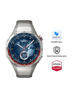 Buy Watch GT 5 Pro 46mm Smartwatch, Sharp-Edged Design Watch, up to 14 Days Battery Life, Pro-level Sports, Health Tracking, Compatible with iOS and Android, Titanium in Egypt